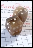 Dice : Dice - 6D Pipped - Brown Cow Horn - Ebay Oct 2013